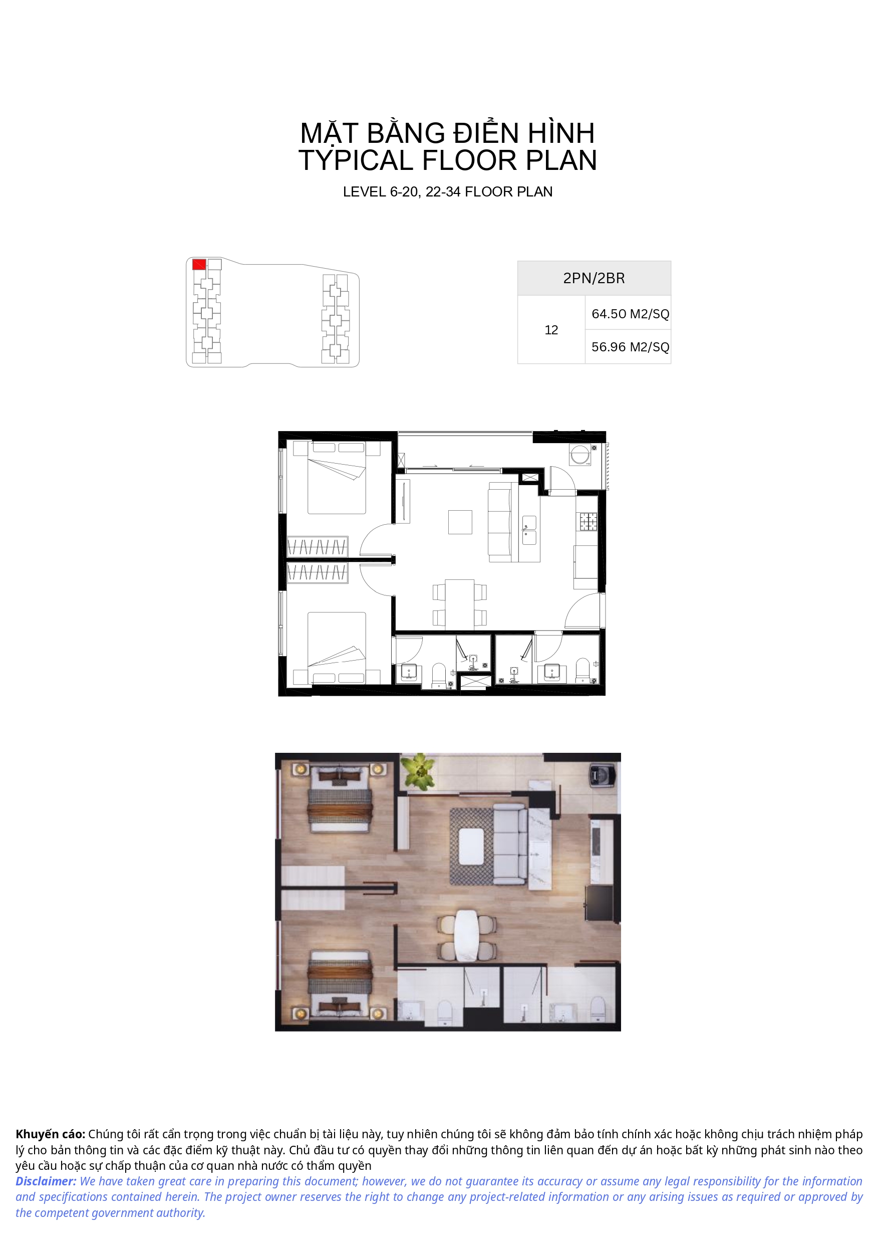 Bản vẽ layout mặt bằng tầng 2 và tầng 3 biệt thự phố vườn