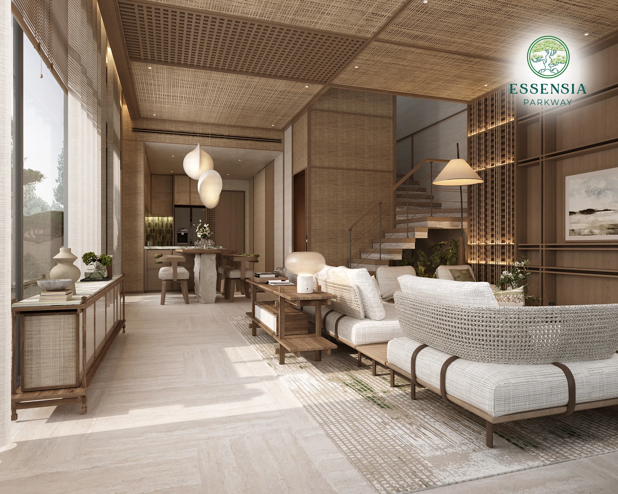 Phối cảnh bồn sục Jacuzzi thư giãn massage dưới nước cao cấp