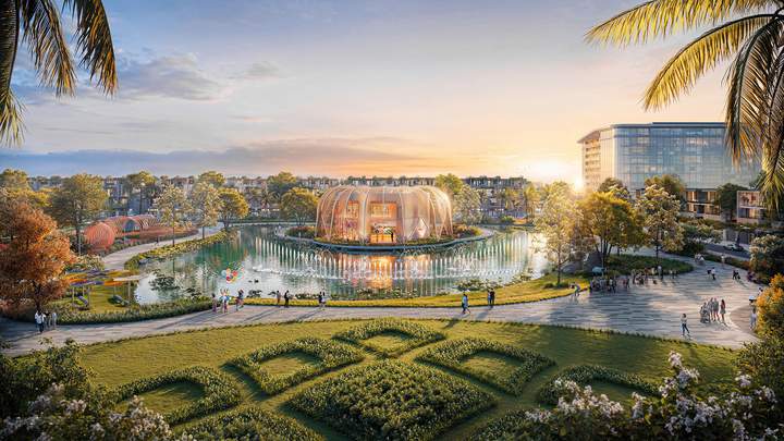 Công viên trung tâm Eden Park 2.1 ha tại Dragon Eden