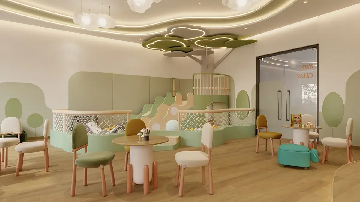 Khu vui chơi trẻ em Kid Zone liên hoàn an toàn tại A&K Tower