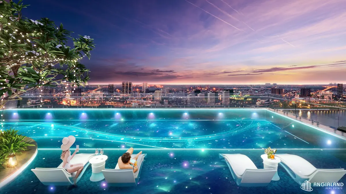 Mặt bằng chi tiết căn hộ 2 phòng ngủ 60m2 ban công đón gió D-Aqua Quận 8 - Dự án D-Aqua Quận 8