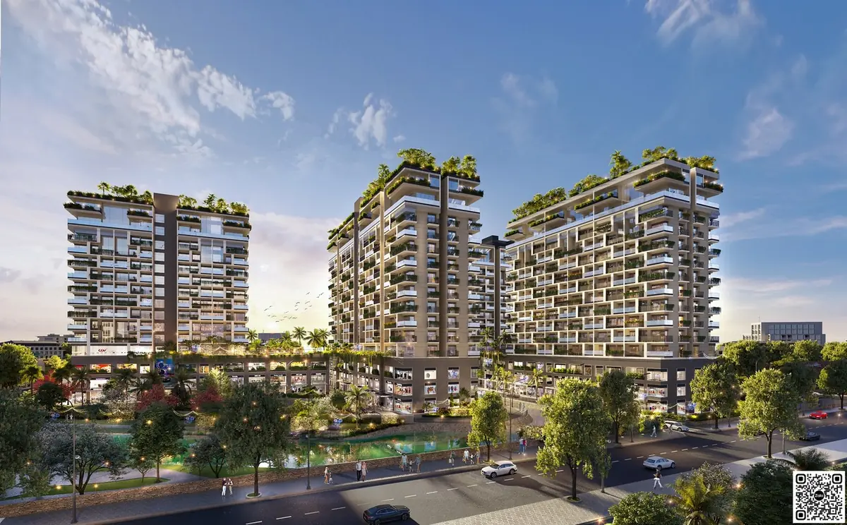 Phối cảnh tổng thể 4 khối tháp căn hộ cao cấp Fiato Premier Tô Ngọc Vân Thủ Đức - Dự án Fiato Premier Thủ Đức