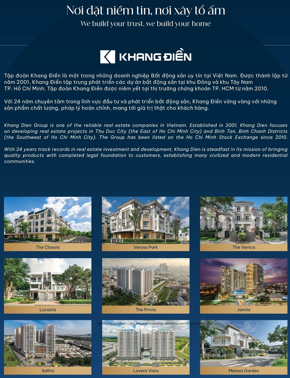 Thiết kế phòng khách căn hộ mẫu Gladia Khang Điền sang trọng
