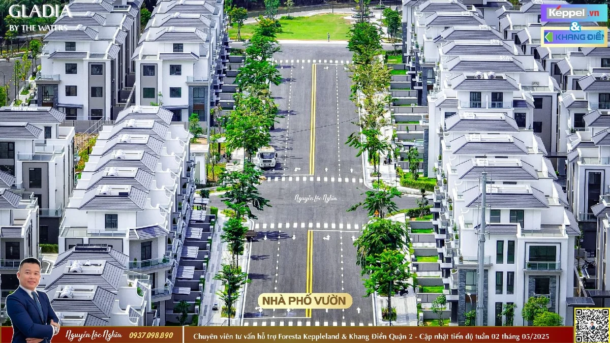 Công viên cảnh quan nội khu và lối dạo bộ ven sông