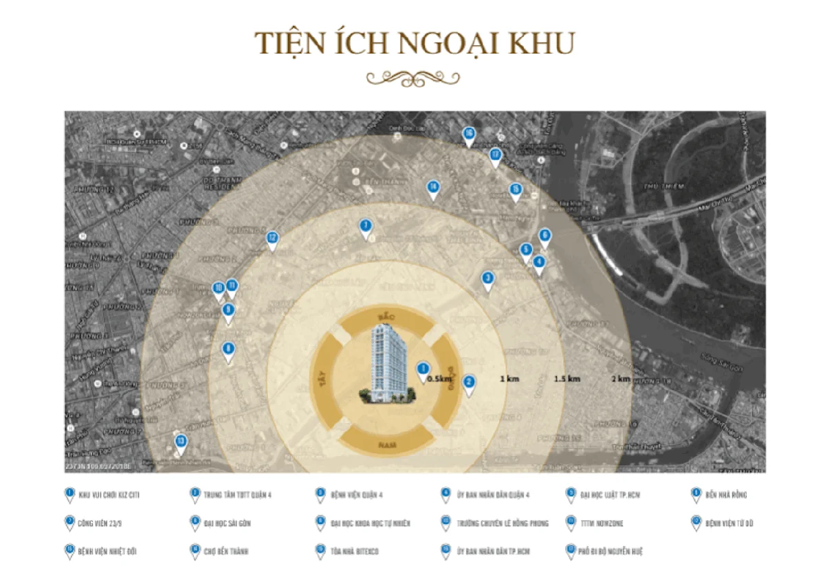 Khu căn hộ cao cấp Grand Riverside Bến Vân Đồn Quận 4 - Hình ảnh thực tế số 4 phối cảnh kiến trúc tiện ích hồ bơi mặt bằng căn hộ