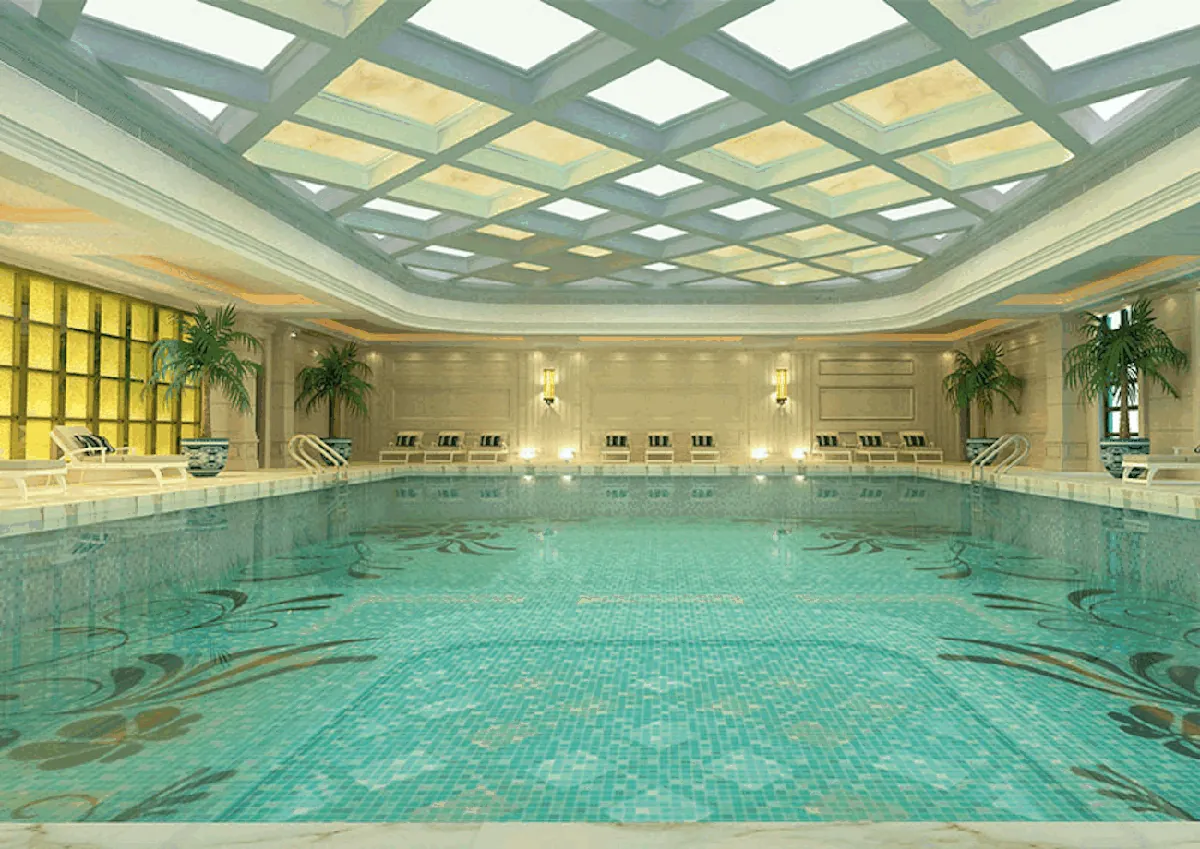 Khu căn hộ cao cấp Grand Riverside Bến Vân Đồn Quận 4 - Hình ảnh thực tế số 8 phối cảnh kiến trúc tiện ích hồ bơi mặt bằng căn hộ