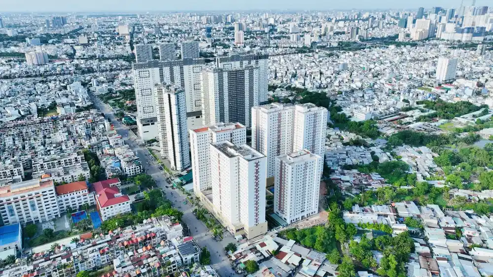 Jamona Eco Quận 8 - Hình ảnh thực tế số 4 mặt bằng phân lô, hồ bơi và tiện ích ven sông 2026