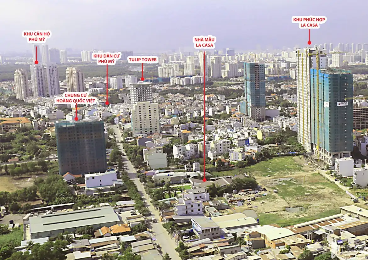 Khu phức hợp căn hộ La Casa 89 Hoàng Quốc Việt Quận 7 - Hình ảnh thực tế số 10 phối cảnh kiến trúc tiện ích hồ bơi mặt bằng căn hộ
