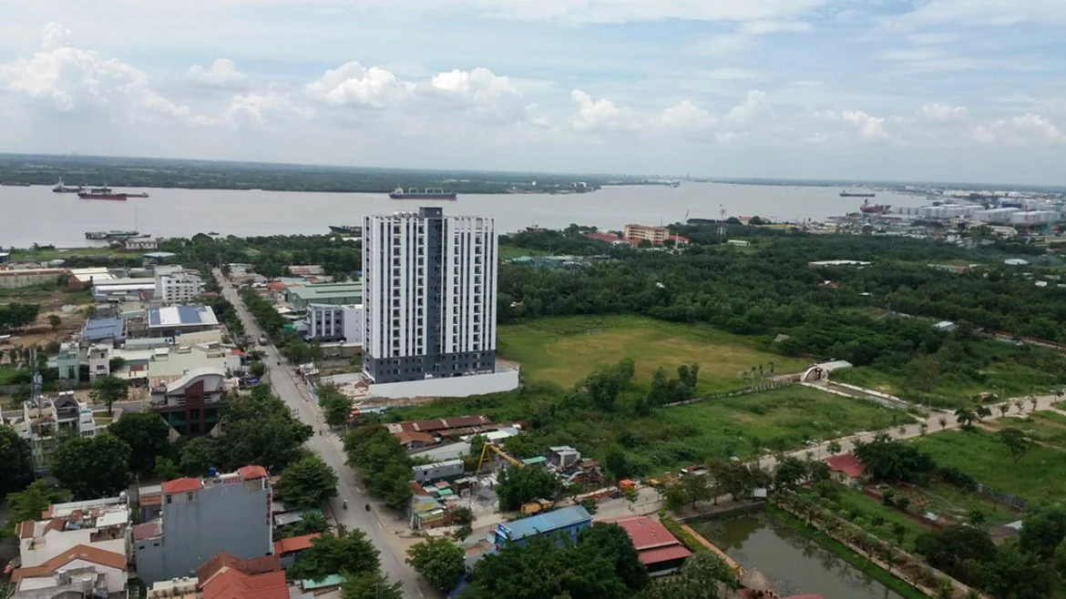 Khu phức hợp căn hộ La Casa 89 Hoàng Quốc Việt Quận 7 - Hình ảnh thực tế số 2 phối cảnh kiến trúc tiện ích hồ bơi mặt bằng căn hộ