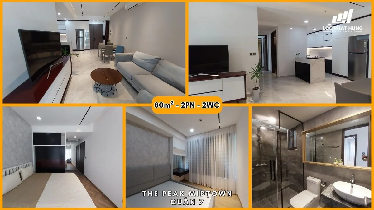 Khu phức hợp cao cấp Midtown The Peak Phú Mỹ Hưng Quận 7 - Hình ảnh thực tế số 5 phối cảnh kiến trúc tiện ích hồ bơi mặt bằng căn hộ