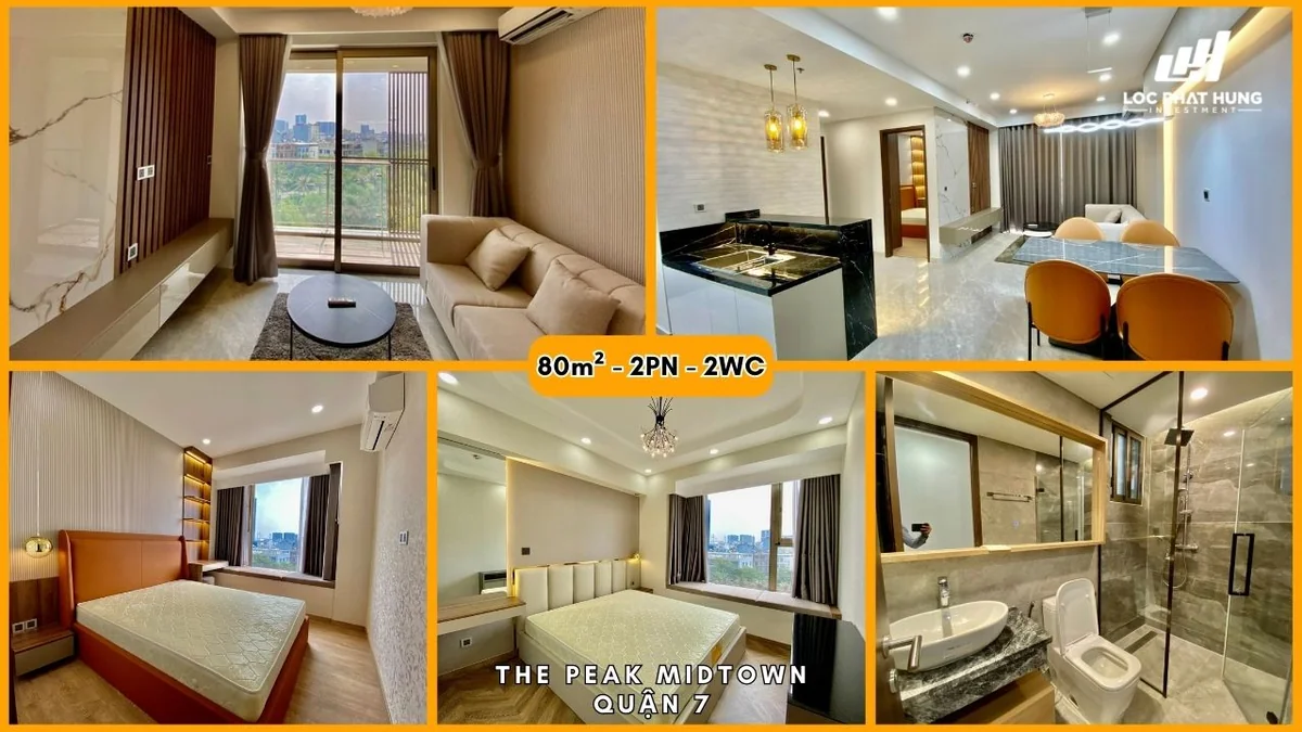 Khu phức hợp cao cấp Midtown The Peak Phú Mỹ Hưng Quận 7 - Hình ảnh thực tế số 8 phối cảnh kiến trúc tiện ích hồ bơi mặt bằng căn hộ