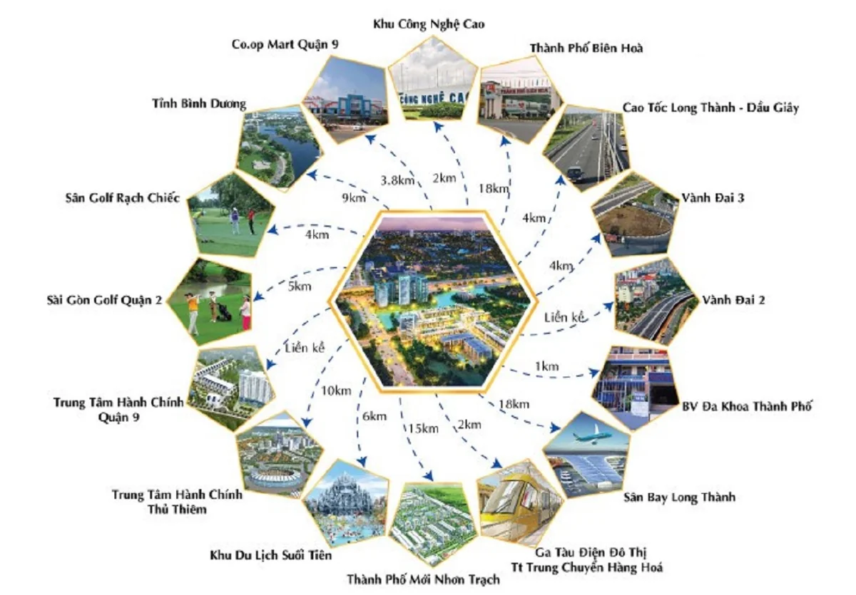 Khu bếp tiện nghi liên thông logia thông thoáng tuyệt đối MT Eastmark City - Dự án MT Eastmark City Thủ Đức