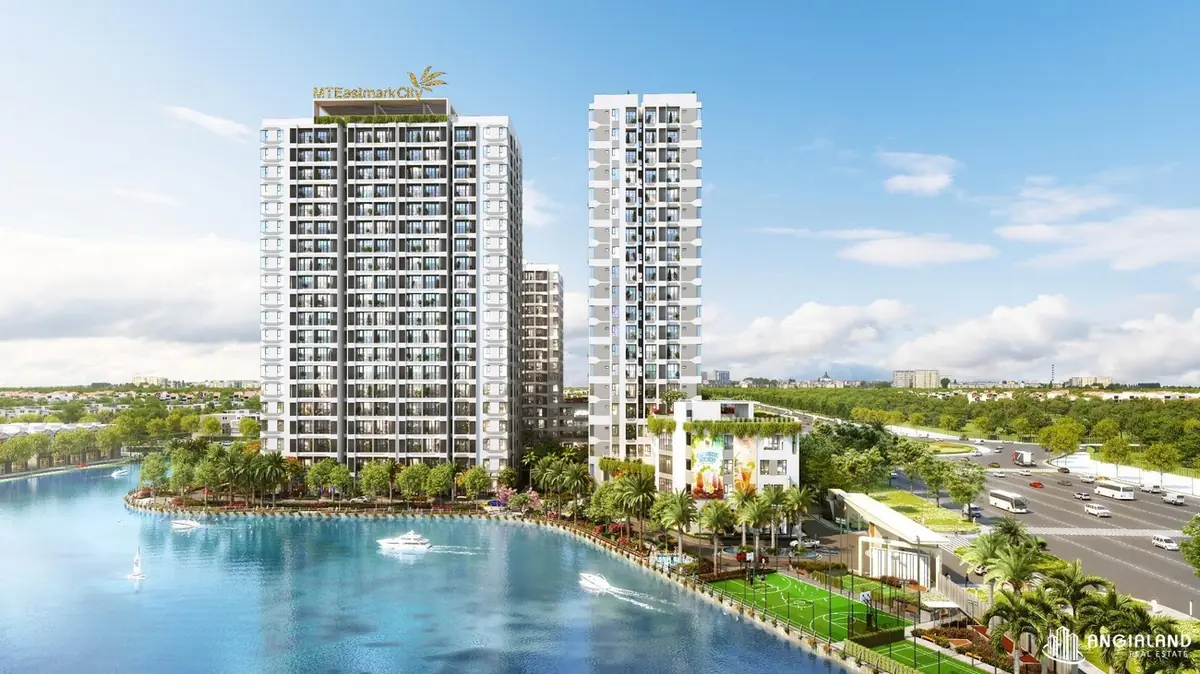 Hồ bơi resort chuẩn Olympic 1.700m2 uốn lượn trung tâm MT Eastmark City - Dự án MT Eastmark City Thủ Đức