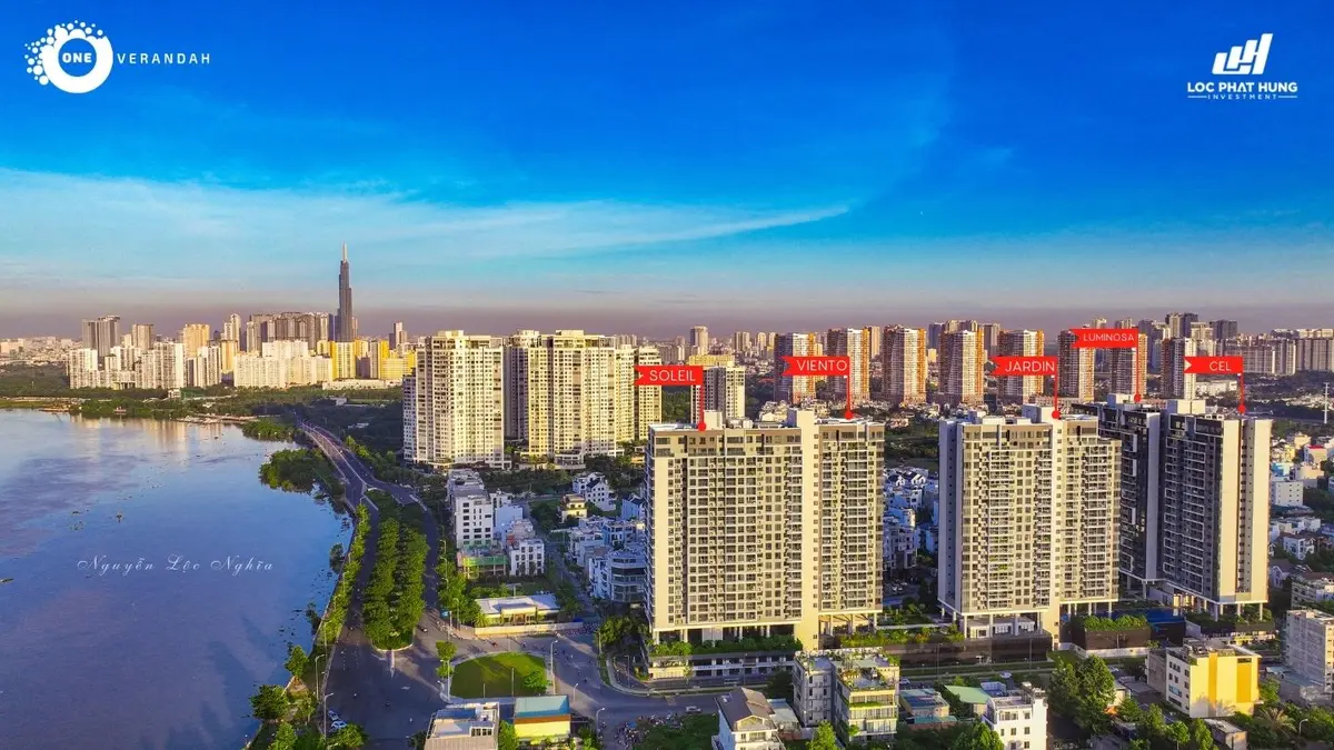 Mặt bằng tầng điển hình căn hộ tháp Soleil và Viento One Verandah - Dự án One Verandah Thạnh Mỹ Lợi