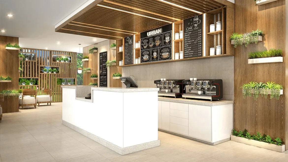 Phòng khách bàn giao chuẩn quốc tế ban công kính vô cực Palm Springs - Dự án Palm Springs Nam Rạch Chiếc