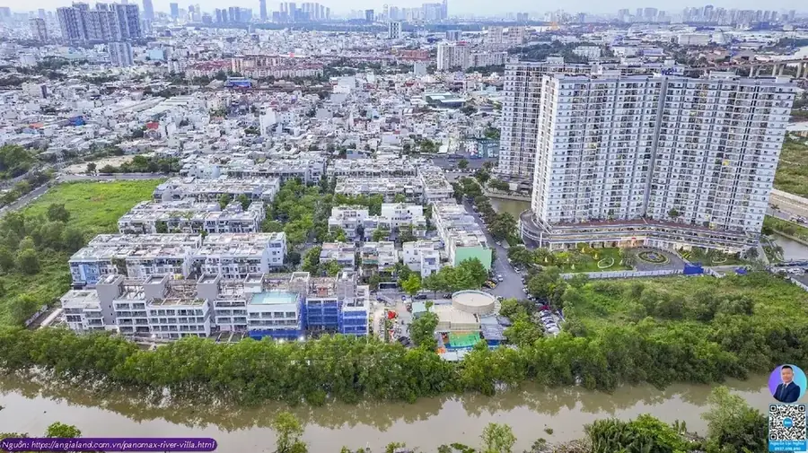 Panomax River Villa - Hình ảnh 4 Hồ bơi vô cực trên tầng thượng view sông Panomax River Villa Quận 7