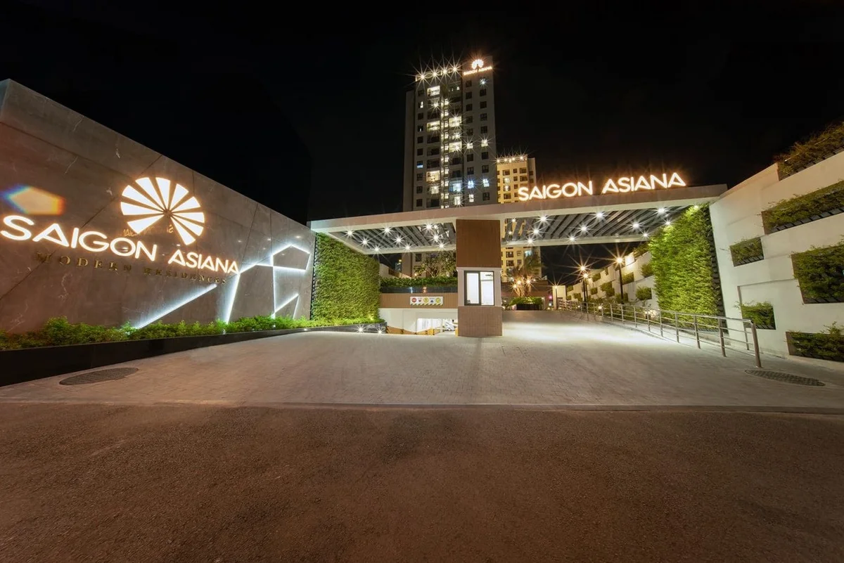 Khu căn hộ Saigon Asiana Nguyễn Văn Luông Quận 6 - Hình ảnh thực tế số 3 phối cảnh kiến trúc tiện ích hồ bơi mặt bằng căn hộ