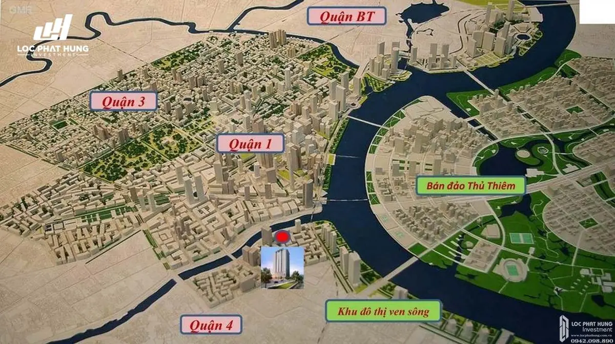 Khu phức hợp cao cấp Saigon Royal Residence Bến Vân Đồn Quận 4 - Hình ảnh thực tế số 9 phối cảnh kiến trúc tiện ích hồ bơi mặt bằng căn hộ
