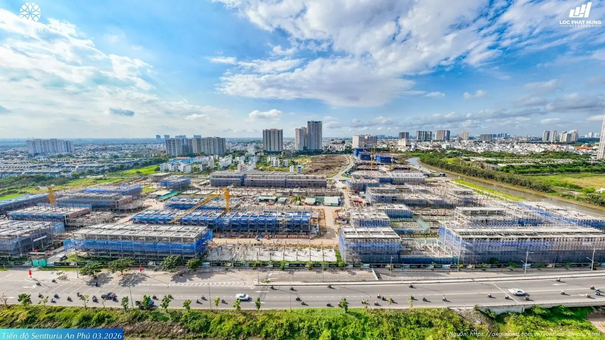 Phòng khách mẫu Senturia An Phú