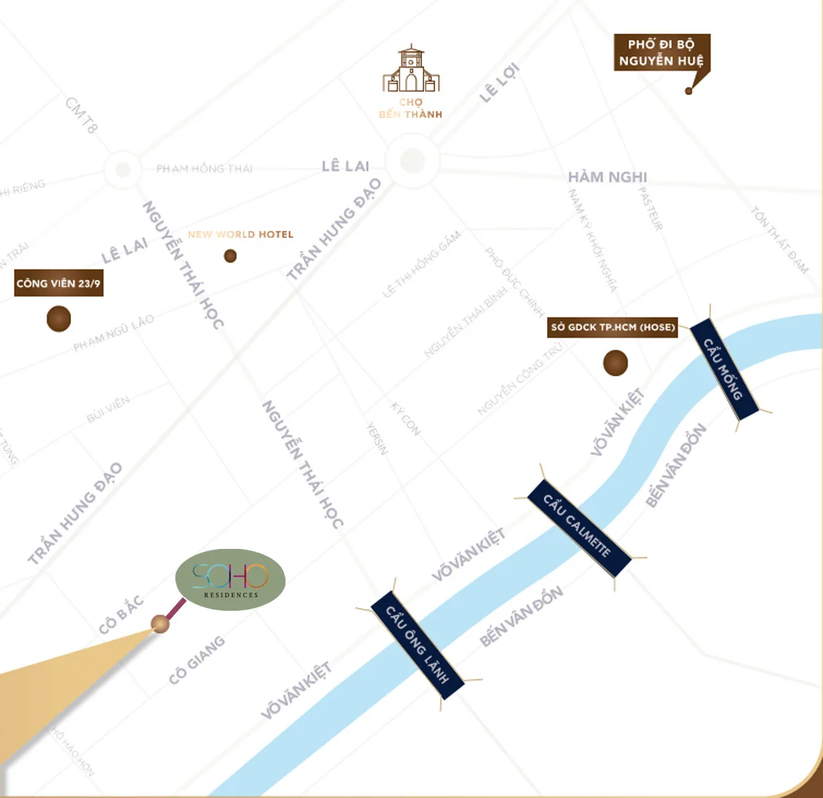 Mặt bằng quy hoạch tổng thể dự án Soho Residence Novaland - Dự án Soho Residence Cô Giang