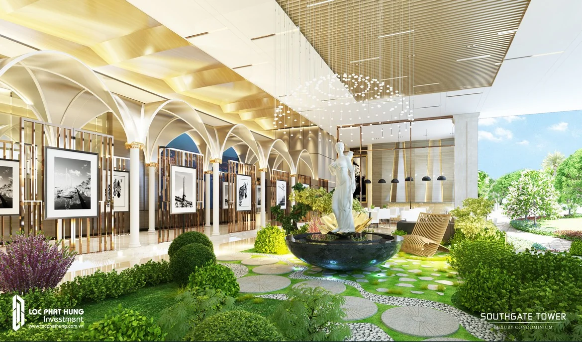 bản vẽ layout căn hộ 2 phòng ngủ 68m2 tối ưu công năng sinh hoạt gia đình south gate tower
