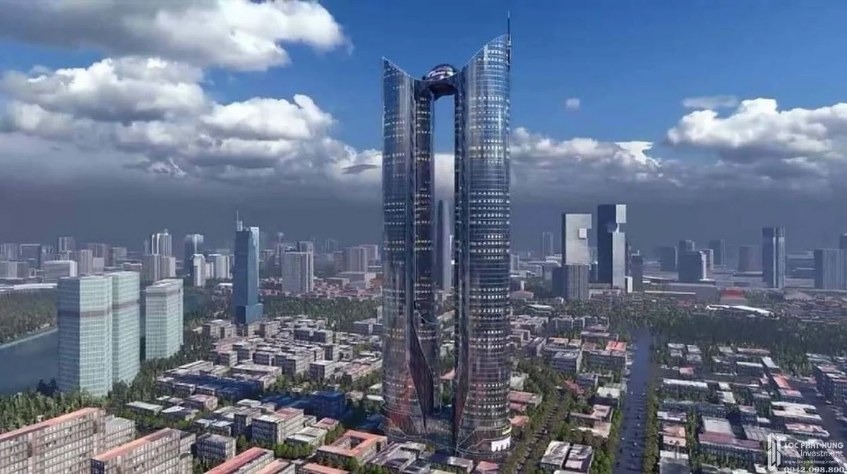 Phối cảnh biểu tượng kiến trúc kính Low-E tháp Sunshine Tower Ba Son Quận 1 - Dự án Sunshine Tower Ba Son