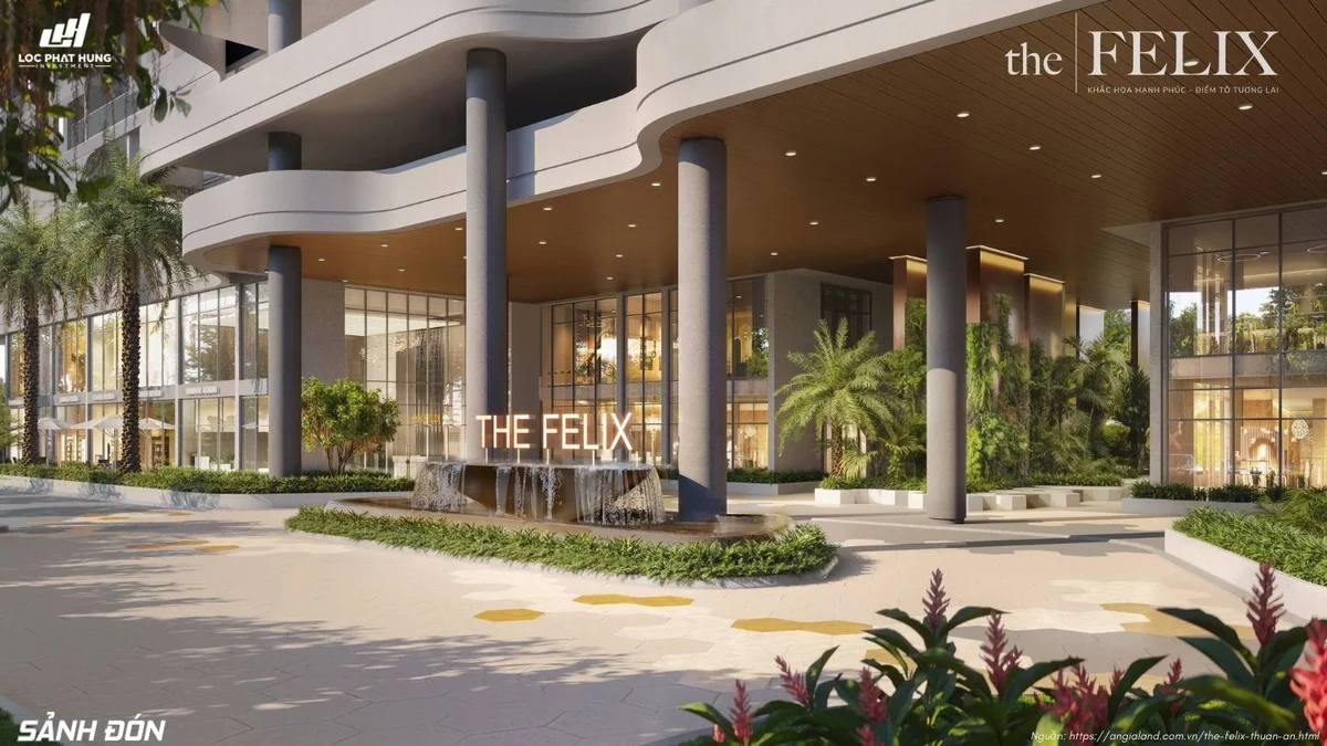 Hình ảnh thực tế mặt bằng tiện ích The Felix Thuận An số 3 cập nhật 2026