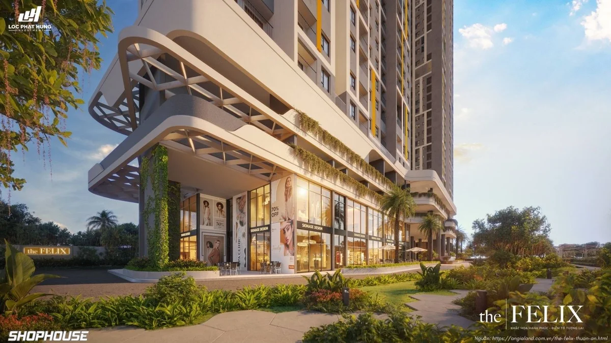 Hình ảnh thực tế mặt bằng tiện ích The Felix Thuận An số 4 cập nhật 2026