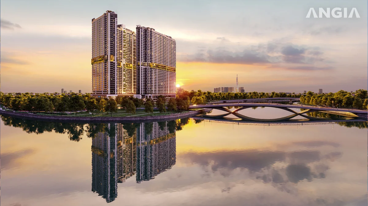 Tọa độ chiến lược mặt tiền sông Đồng Nai giáp ranh TP. Thủ Đức The Gió Riverside - Dự án The Gió Riverside An Gia