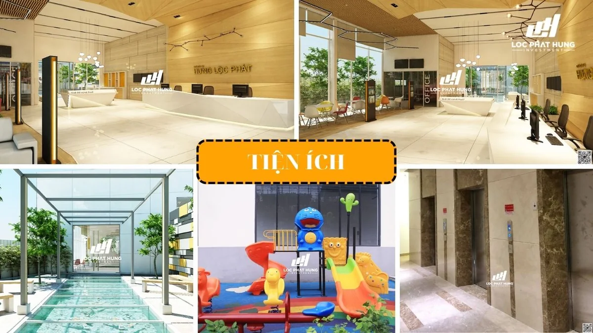 Khu căn hộ cao cấp The Golden Star 72 Nguyễn Thị Thập Quận 7 - Hình ảnh thực tế số 6 phối cảnh kiến trúc tiện ích hồ bơi mặt bằng căn hộ