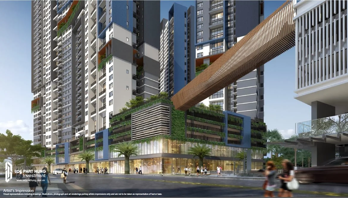 Layout căn hộ duplex 3 phòng ngủ thông tầng The Infiniti Keppel Land
