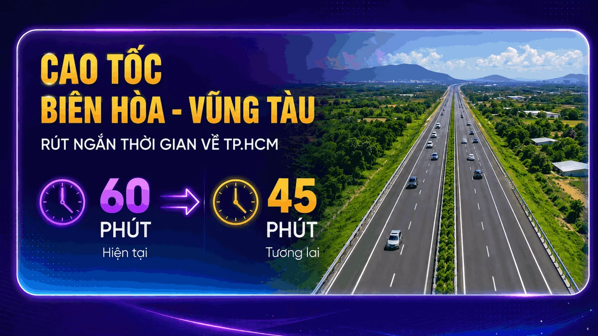 Hạ Tầng Cao Tốc Biên Hòa Vũng Tàu Kết Nối The Quậy Complex Cao tốc Biên Hòa - Vũng Tàu trục giao thông huyết mạch đưa du khách đến The Quậy Complex