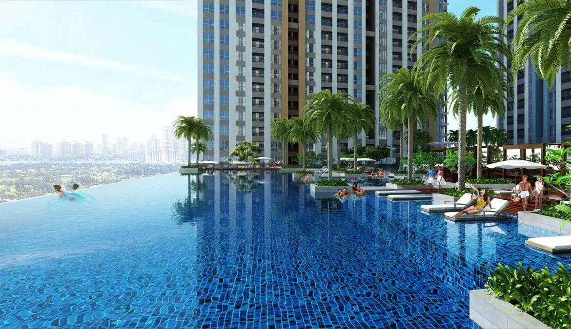 Mặt bằng căn hộ 2 phòng ngủ 72m2 bố trí tối ưu công năng The Sun Avenue - Dự án The Sun Avenue Mai Chí Thọ