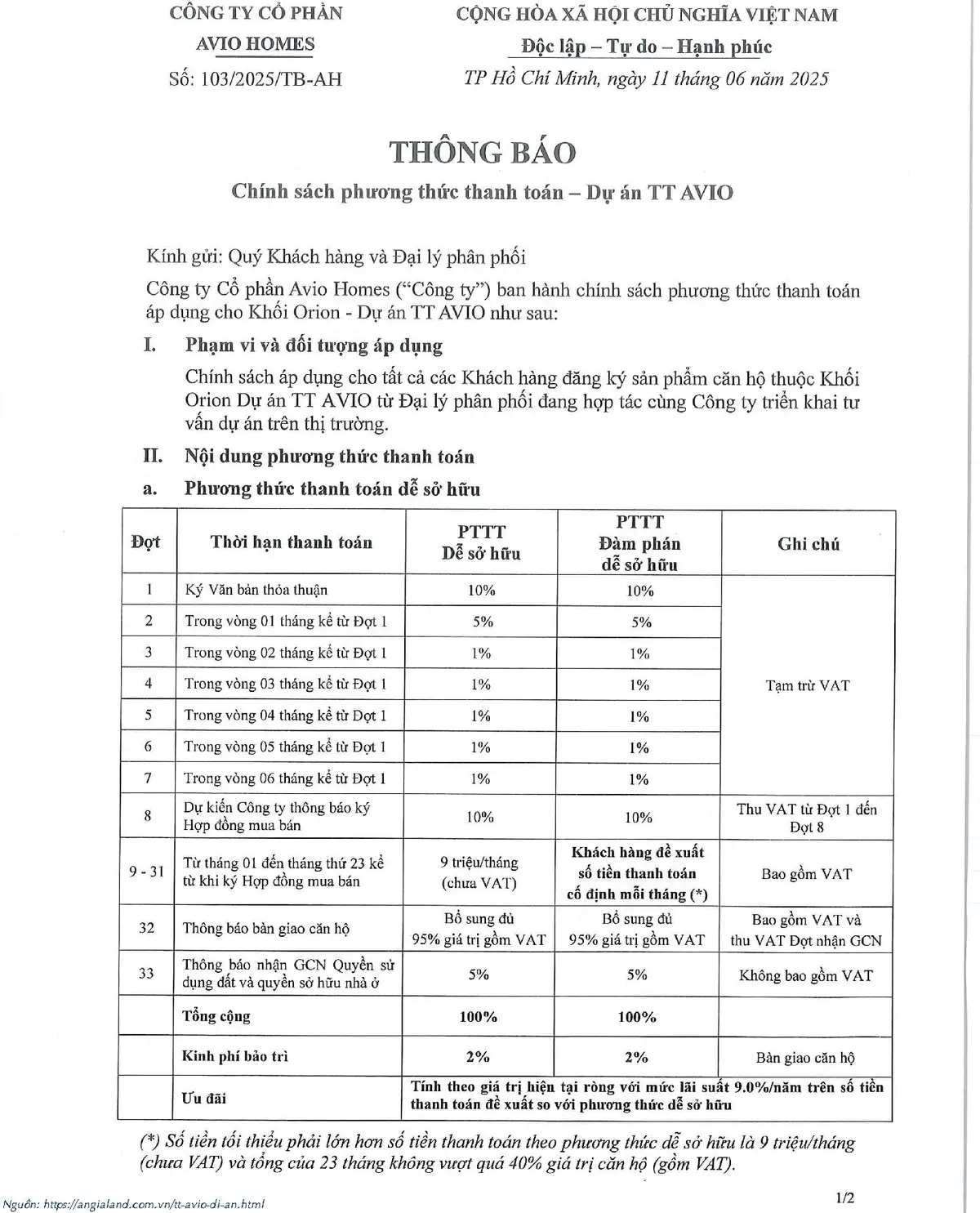 Phòng ngủ ấm cúng ban công đón gió trong lành TT Avio - Dự án TT Avio Dĩ An