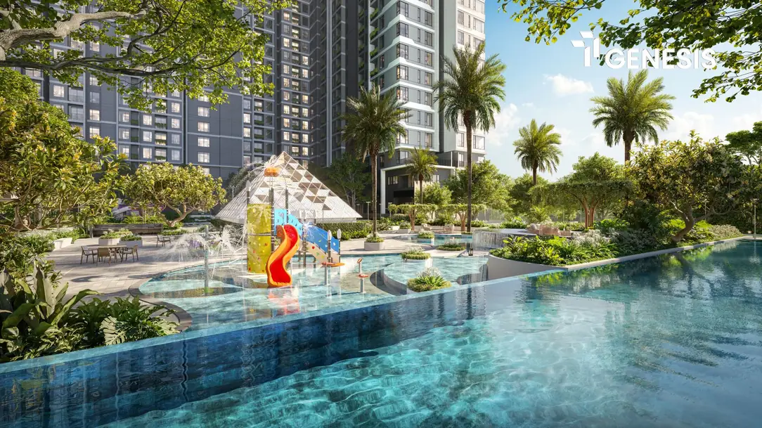 Hồ bơi muối khoáng điện phân TT Genesis Hồ bơi công nghệ muối khoáng điện phân chuẩn resort tại TT Genesis