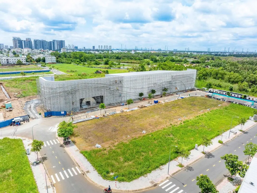 Tiến độ xây dựng Sales Gallery WOW Center 05-08-2026 Tiến độ xây dựng nhà mẫu Sales Gallery WOW Center TT Genesis ngày 05-08-2026