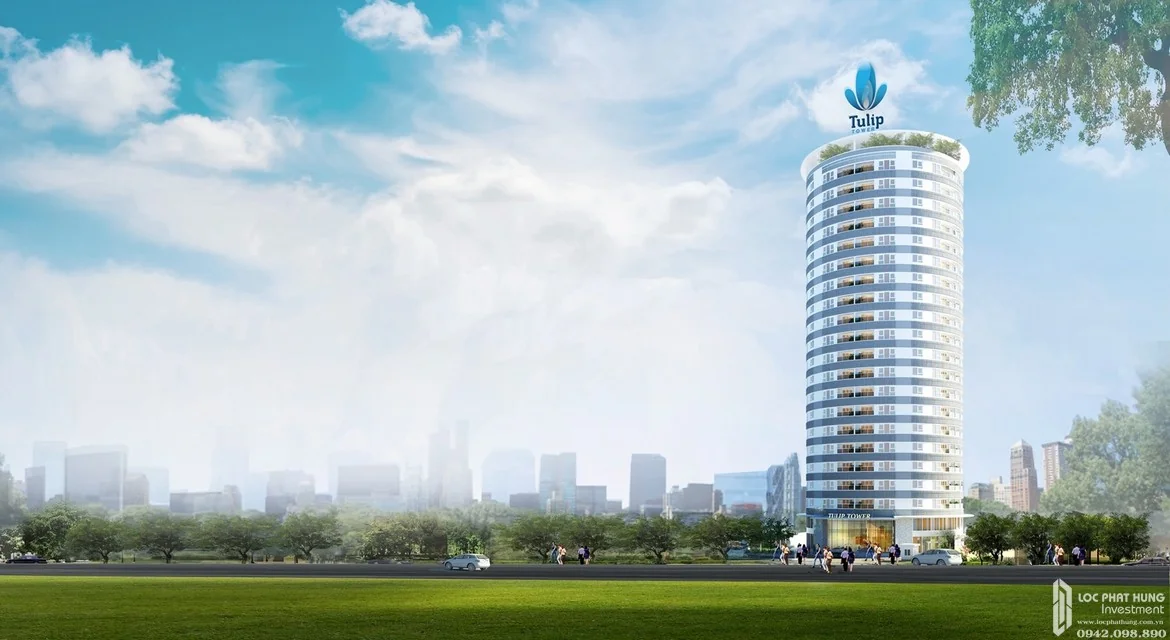 Khu căn hộ cao cấp Tulip Tower 15 Hoàng Quốc Việt Quận 7 - Hình ảnh thực tế số 1 phối cảnh kiến trúc tiện ích hồ bơi mặt bằng căn hộ