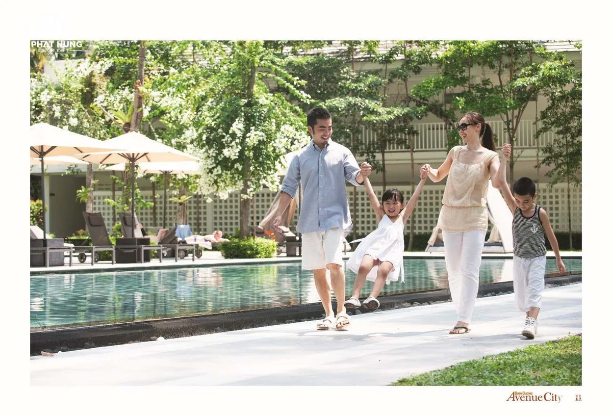 Dự án đất nền nhà phố Bình Dương Avenue City Bến Cát - Khu vực bếp mở liên thông bàn ăn gia đình ấm cúng