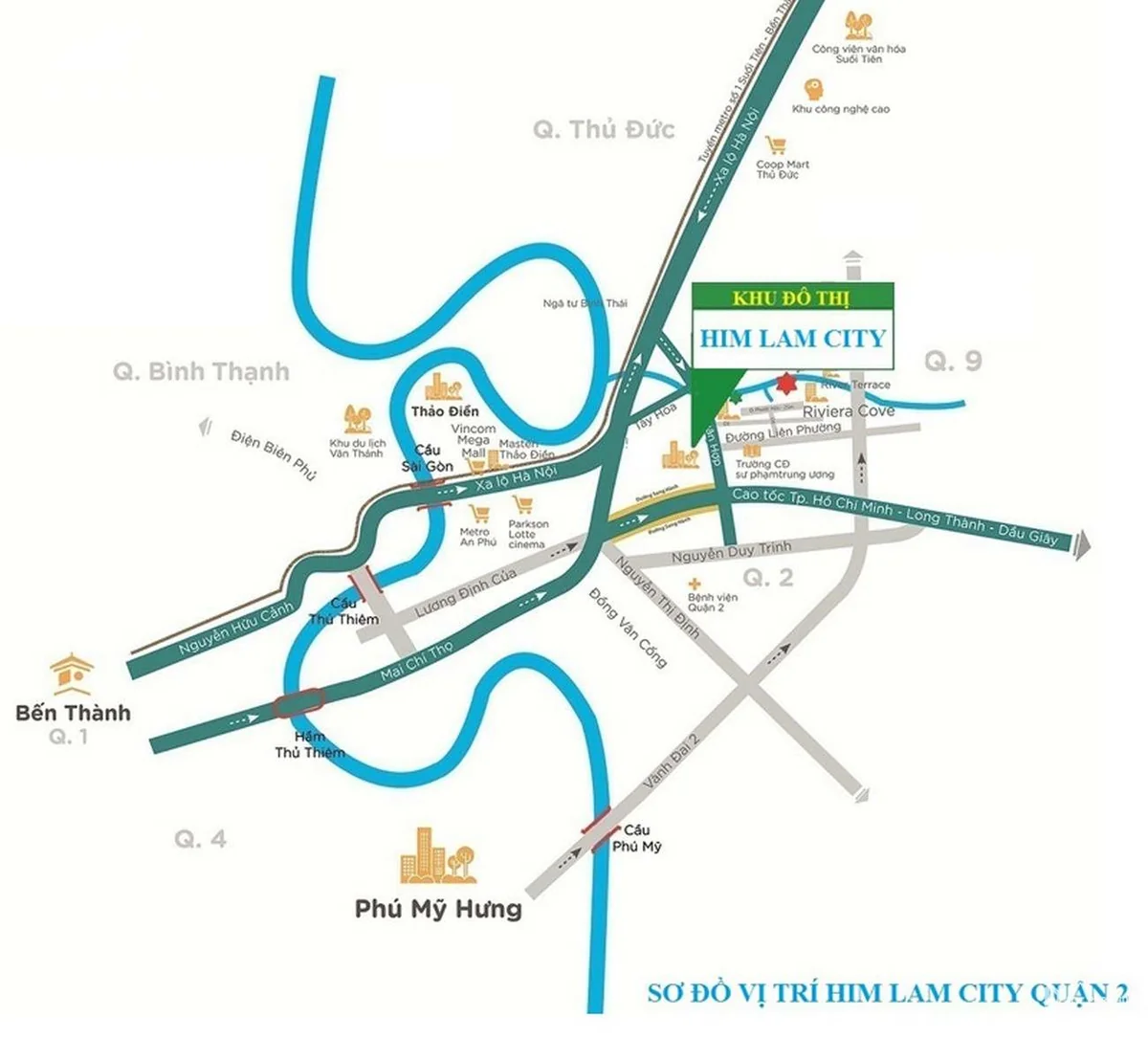 Tiện ích kênh đào nhạc nước lớn nhất Đông Nam Á tại Him Lam City