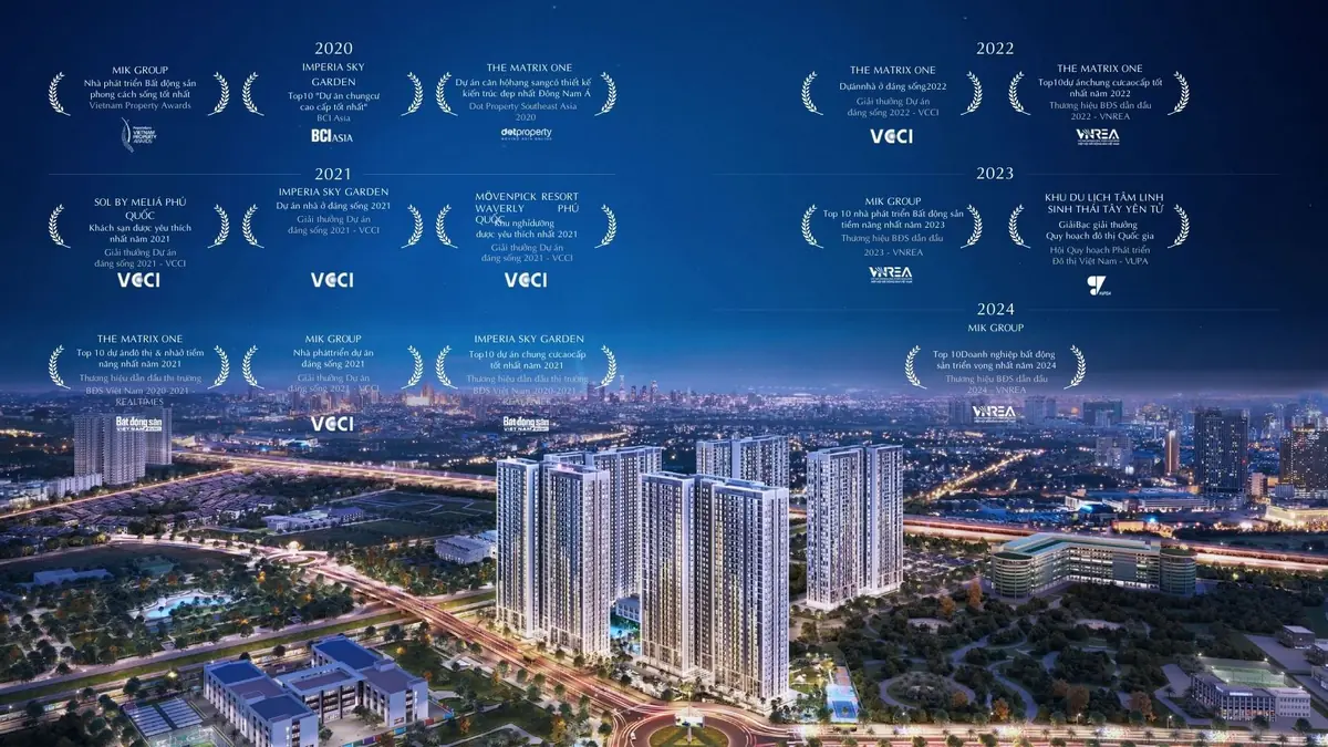 Khu vực sảnh đón khách sang trọng chuẩn khách sạn 5 sao Imperia Sensa MIK