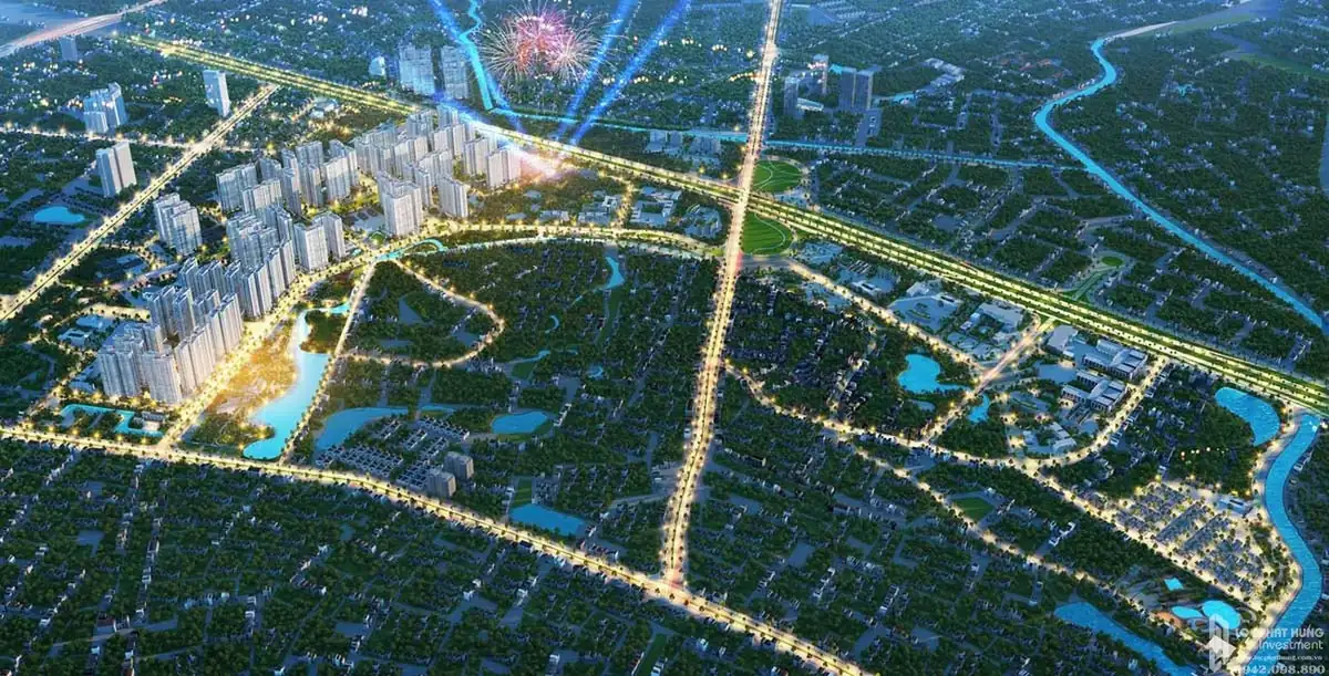 Phối cảnh tổng thể 192ha KĐT nhà ở xã hội Bà Điểm Hóc Môn Delta Vinhomes