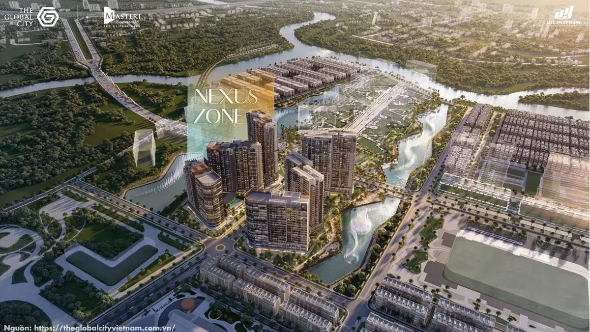 Phối cảnh tổng thể phân khu căn hộ Nexus Zone CT3 Masteri Cosmo Central The Global City Phối cảnh tổng thể phân khu căn hộ Nexus Zone CT3 Masteri Cosmo Central The Global City