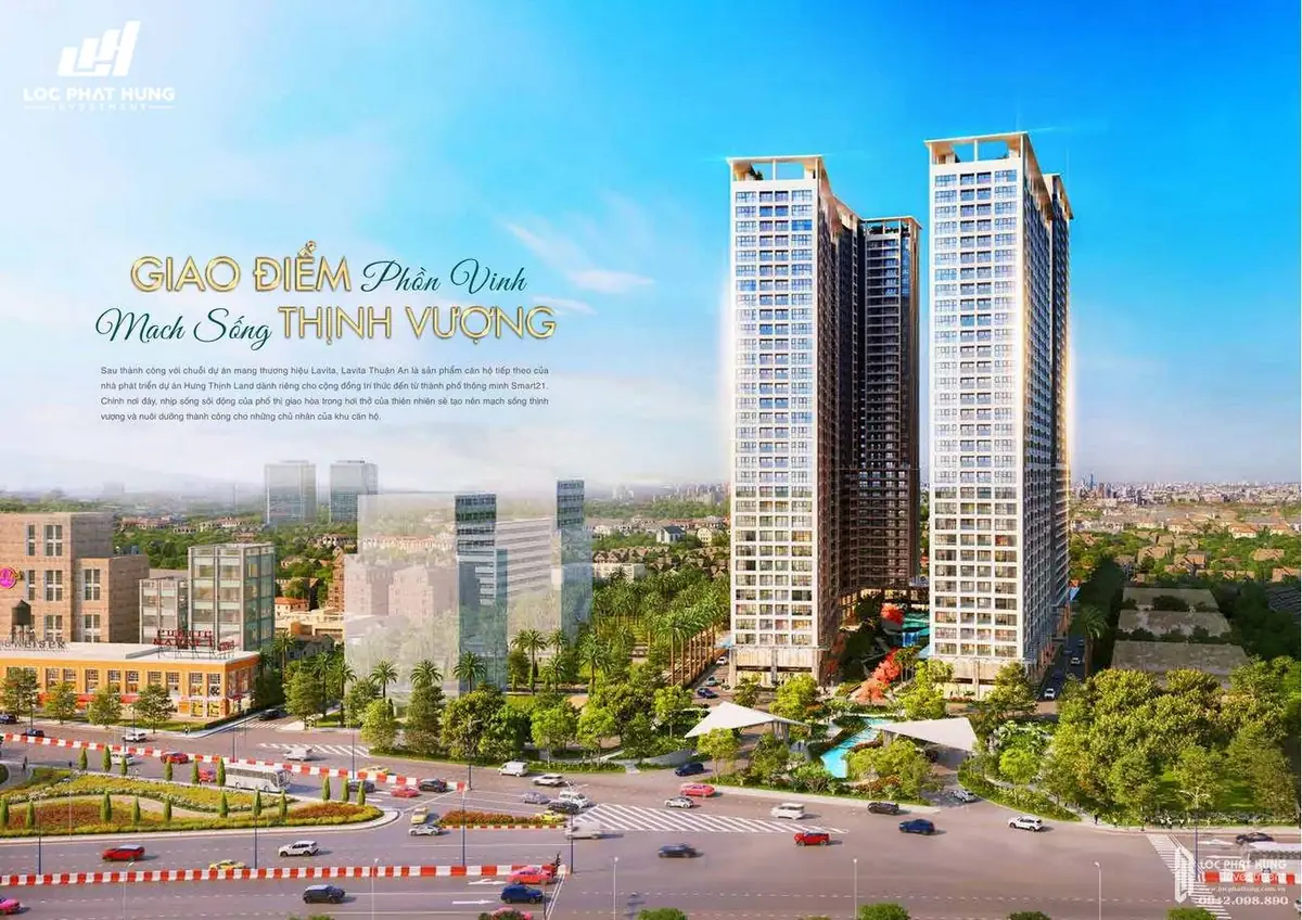 Phối cảnh tổng thể chung cư nhà ở xã hội HPN Bình Nhâm 25 Thuận An Bình Dương