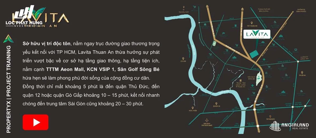 Kết nối giao thông thuận tiện về TP.HCM chỉ 20 phút qua trục Quốc lộ 13