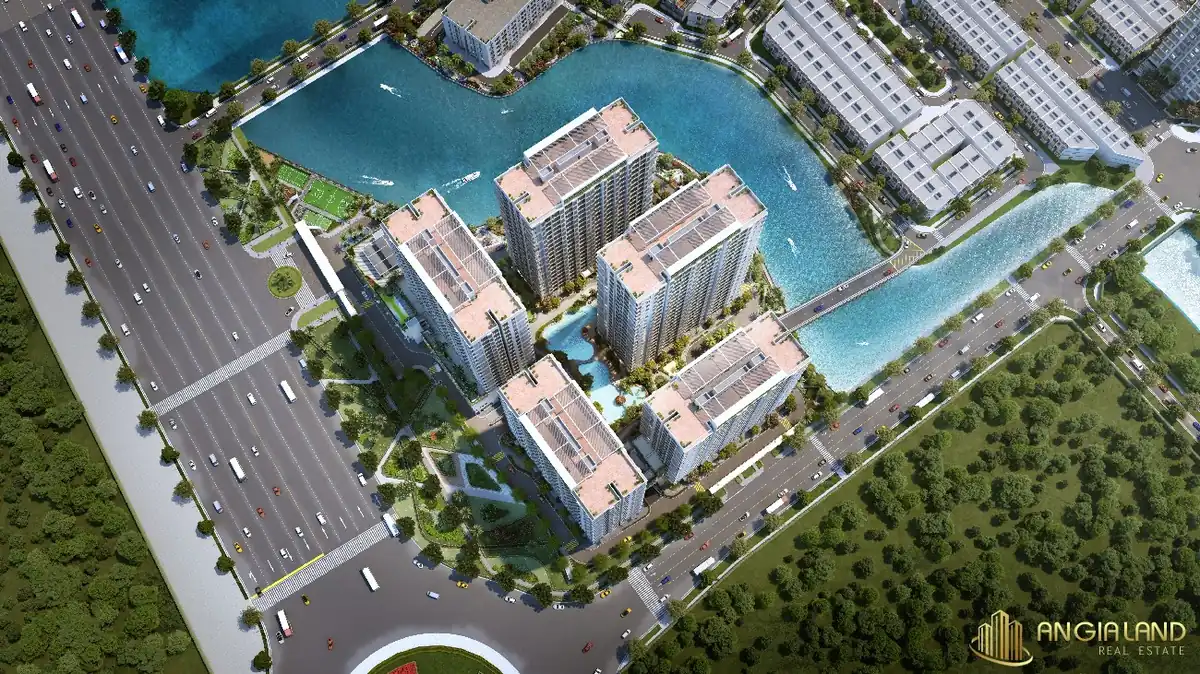 Công viên nội khu cây xanh và lối dạo bộ thư giãn trong lòng Centana Điền Phúc Thành
