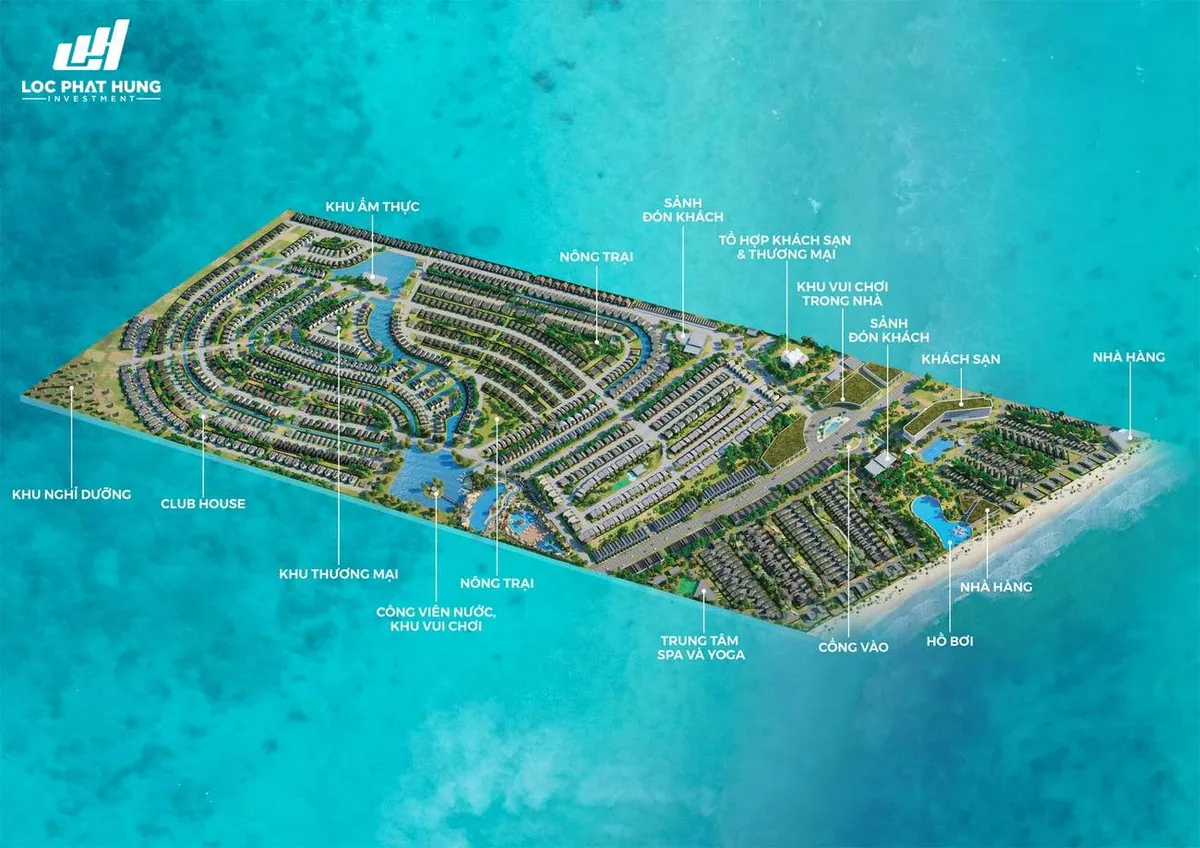 Sơ đồ mặt bằng quy hoạch tổng thể 327ha Novaworld Bình Tiên