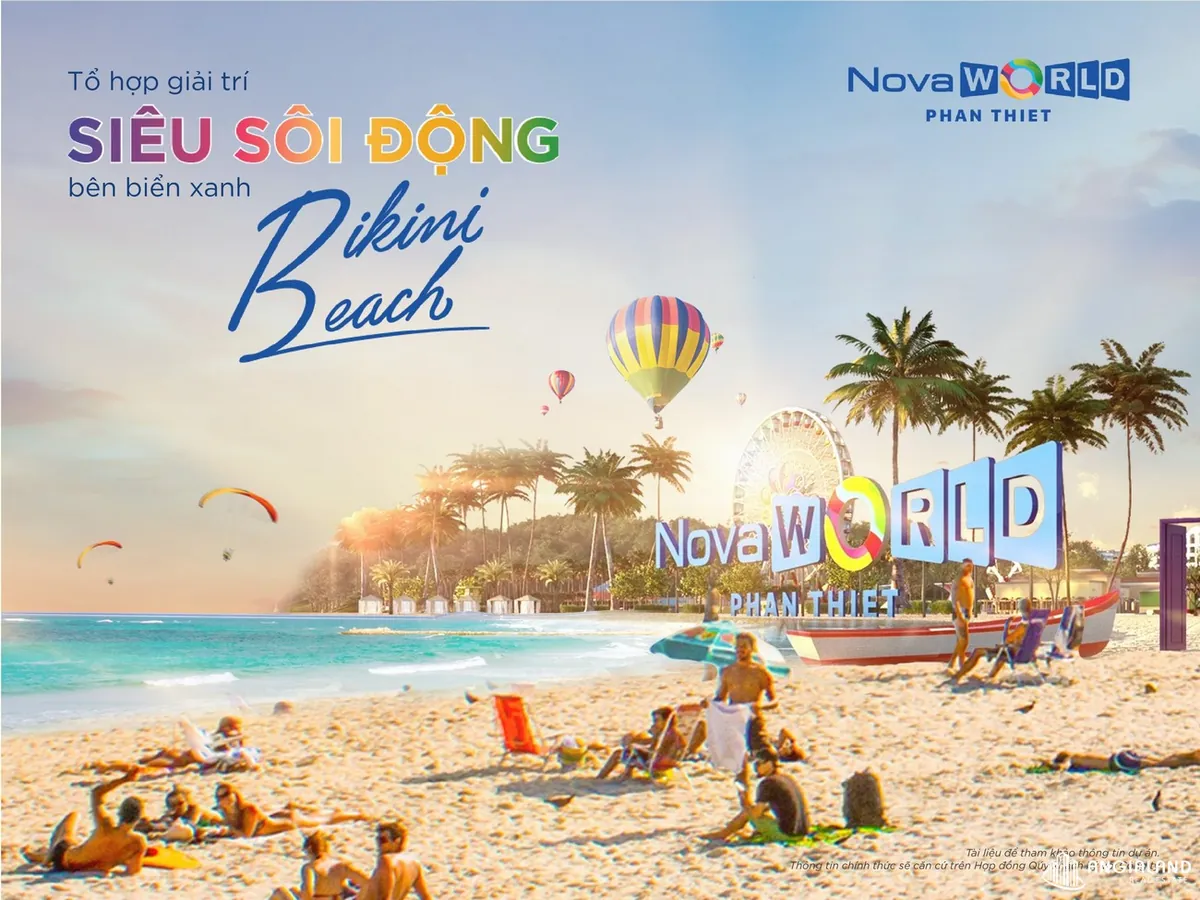 Khu vui chơi Bikini Beach bãi biển 16ha Novaworld Phan Thiết