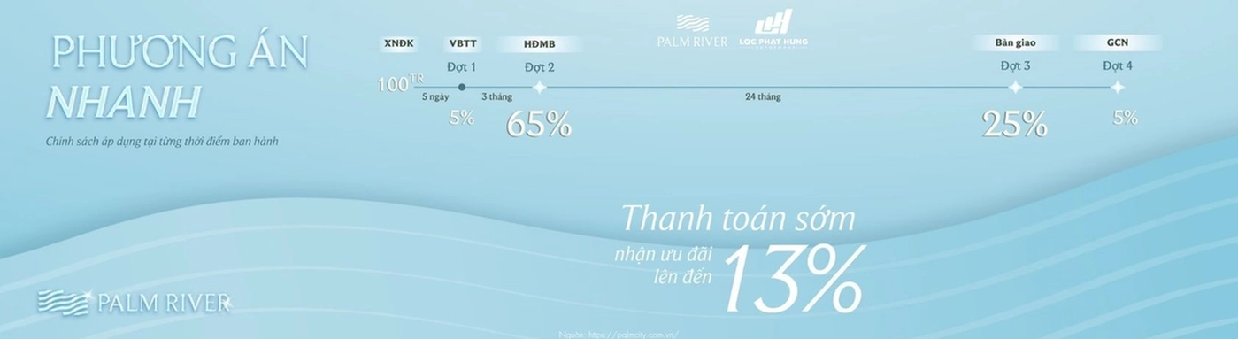 Gói hỗ trợ lãi suất 0% và ân hạn nợ gốc từ các ngân hàng đối tác Palm River Gói hỗ trợ lãi suất 0% và ân hạn nợ gốc từ các ngân hàng đối tác Palm River