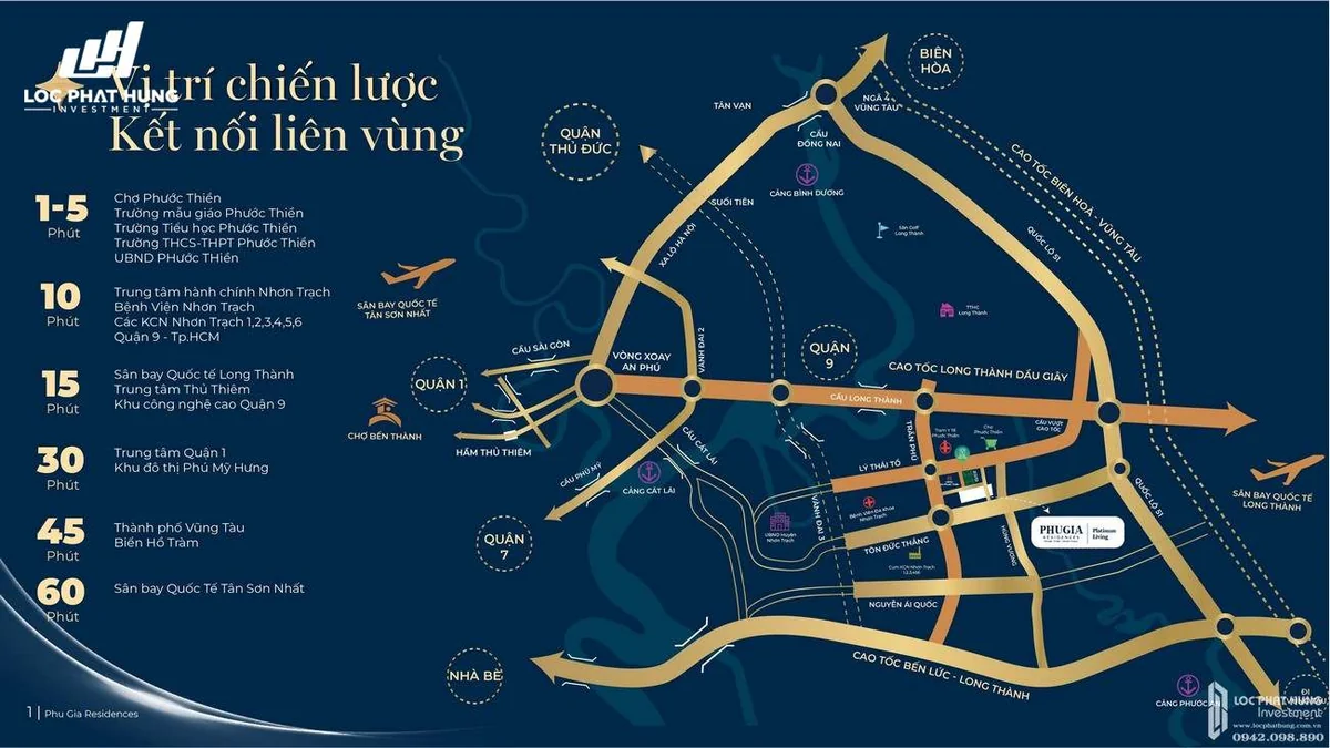 Khu nhà phố biệt thự Phú Gia Residences - Thiết kế phòng ngủ master tiện nghi với tầm nhìn thoáng đãng
