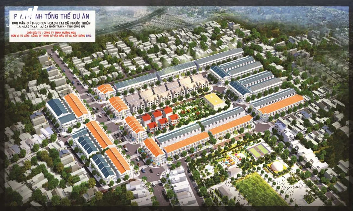 Khu nhà phố biệt thự Phú Gia Residences - Không gian công viên cây xanh và hồ cảnh quan sinh thái